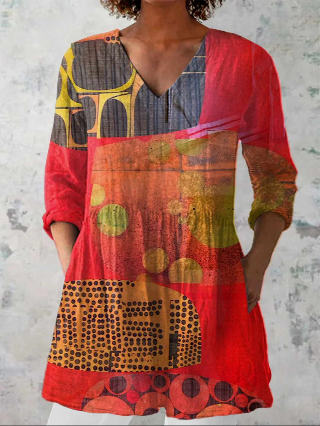 Skylar | Blusa larga con un estampado llamativo