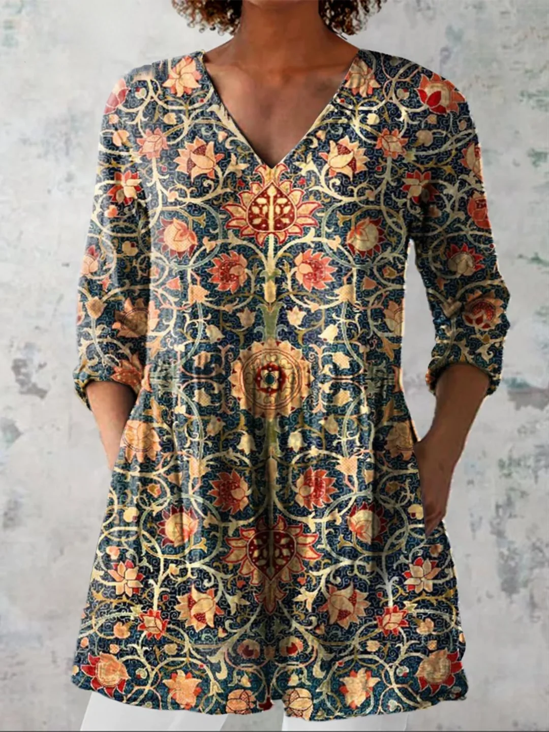 Liora | Blusa larga con un estampado llamativo