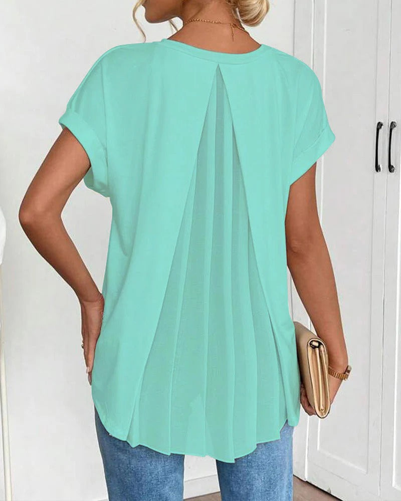 ESTELA |  CAMISETA INFORMAL DE PATCHWORK