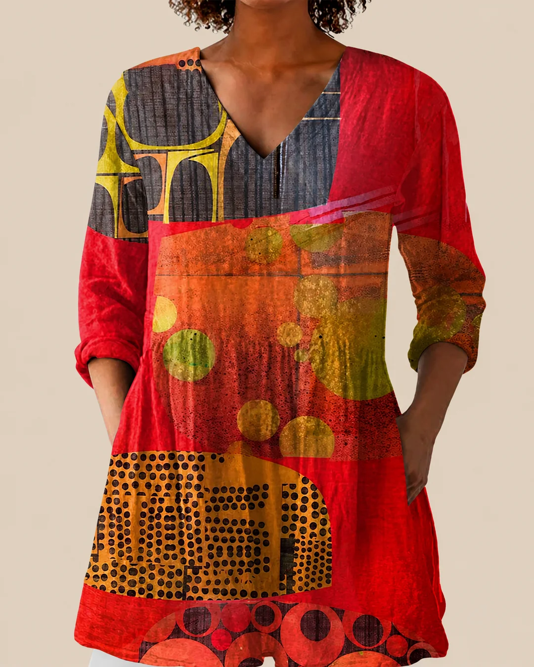 Skylar | Blusa larga con un estampado llamativo