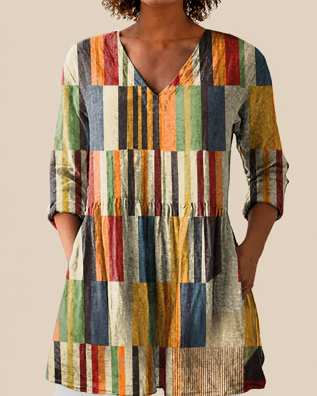 Avery | Blusa larga con un estampado llamativo