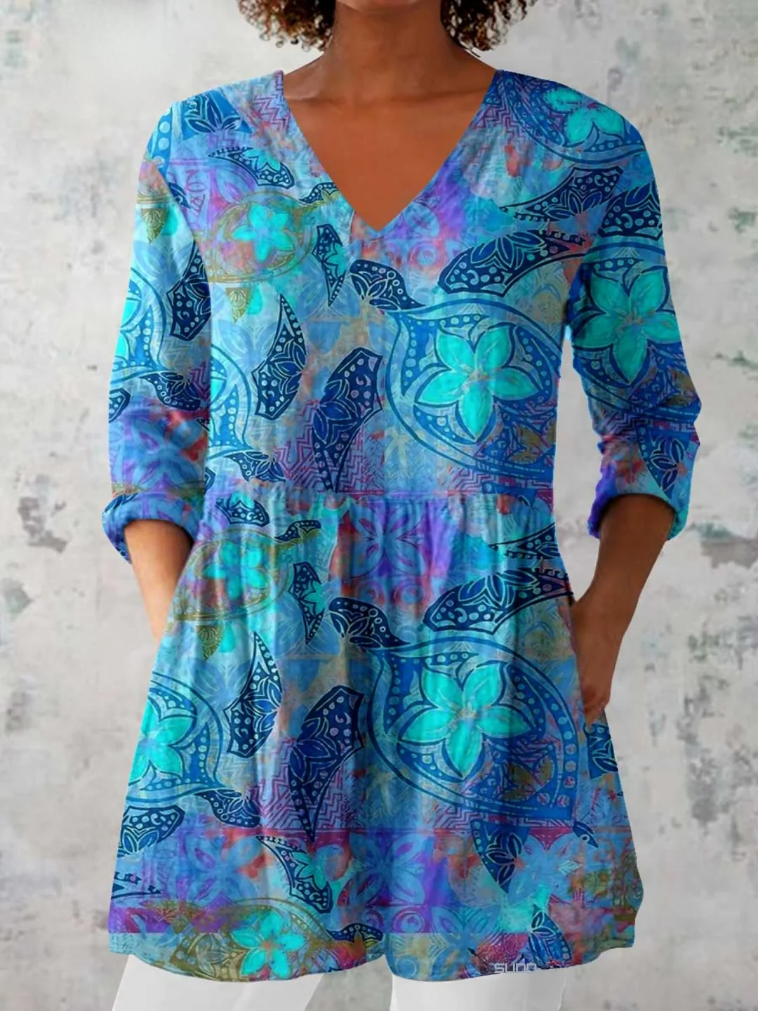 Riley | Blusa larga con un estampado llamativo