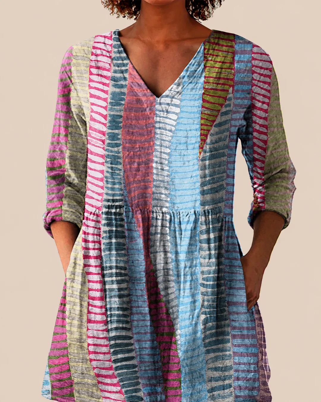 Noa | Blusa larga con un estampado llamativo