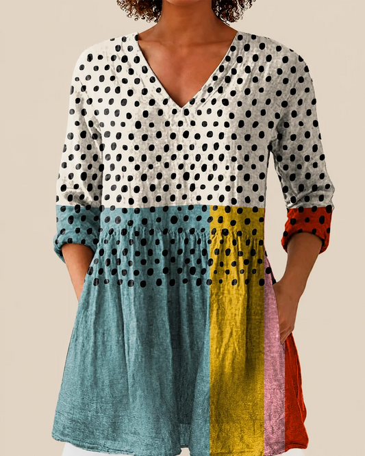 Nola | Blusa larga con un estampado llamativo Precio normal