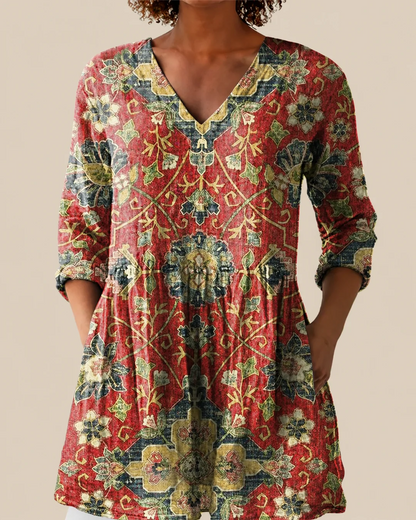 Wren | Blusa larga con un estampado llamativo