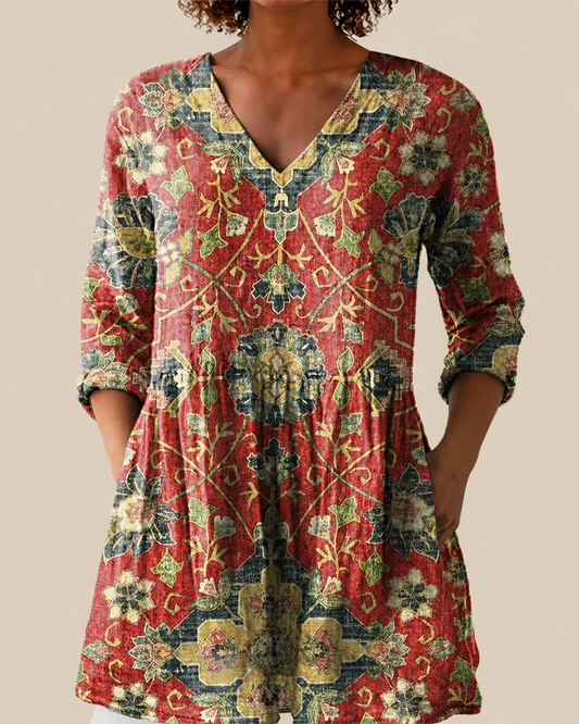 Wren | Blusa larga con un estampado llamativo