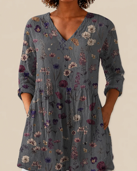 Kira | Blusa larga con un estampado llamativo
