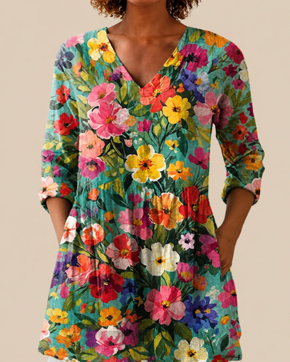 Keira | Blusa larga con un estampado llamativo Precio normal
