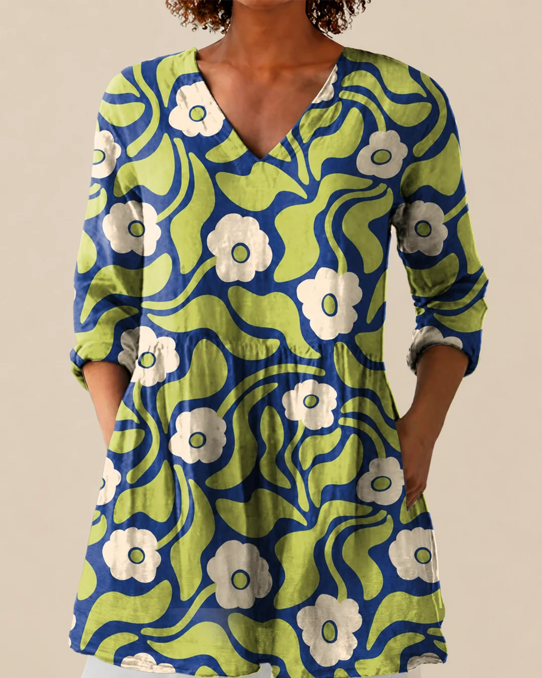 Talia | Blusa larga con un estampado llamativo