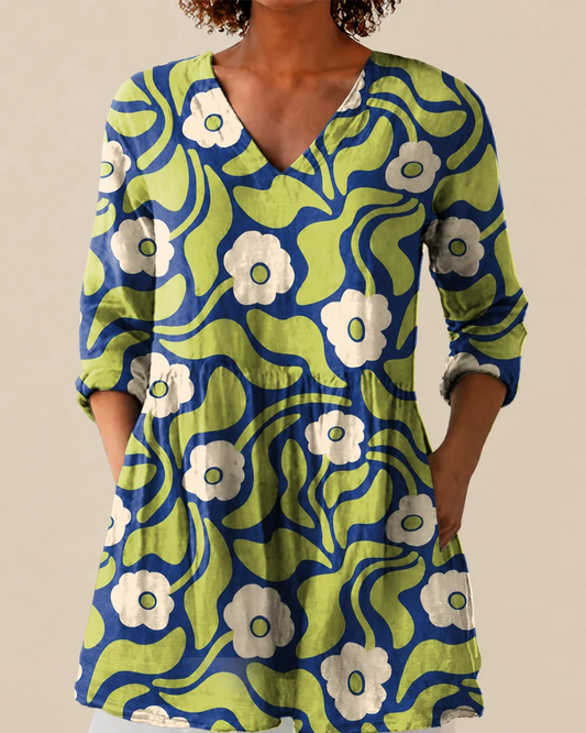 Talia | Blusa larga con un estampado llamativo