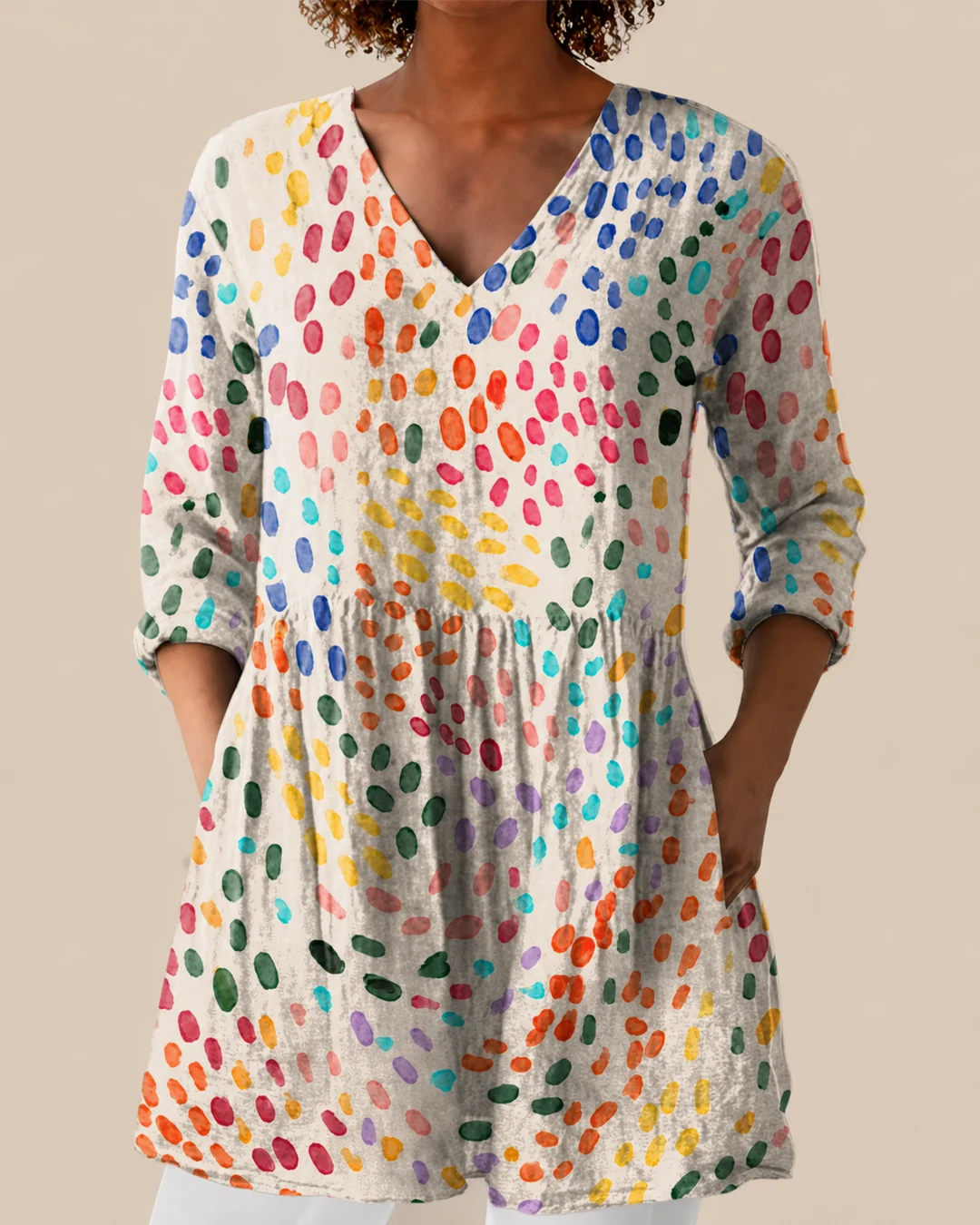 Noelle | Blusa larga con un estampado llamativo