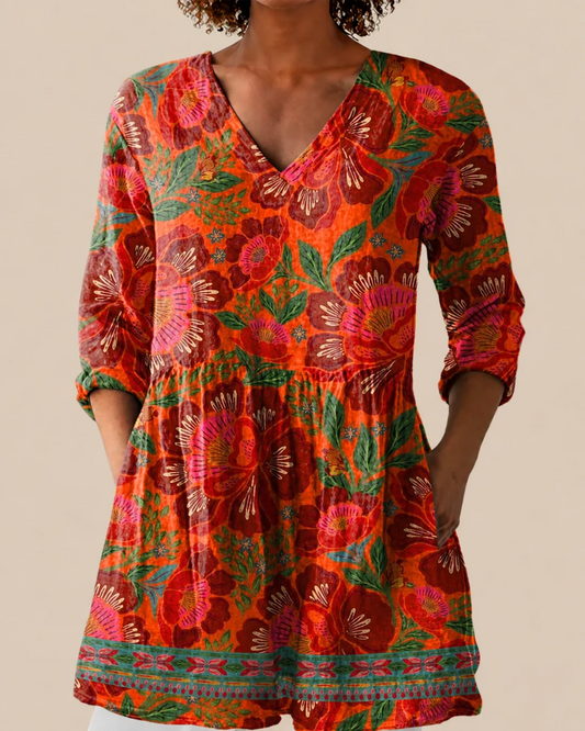 Kaia | Blusa larga con un estampado llamativo