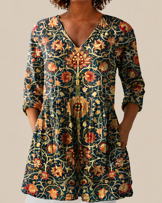 Liora | Blusa larga con un estampado llamativo