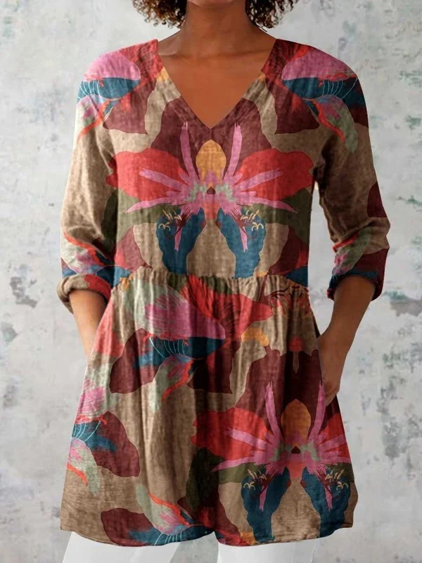 Alina | Blusa larga con un estampado llamativo