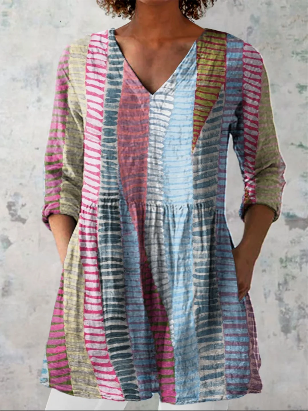 Noa | Blusa larga con un estampado llamativo