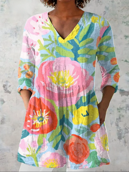 Ayra | Blusa larga con un estampado llamativo