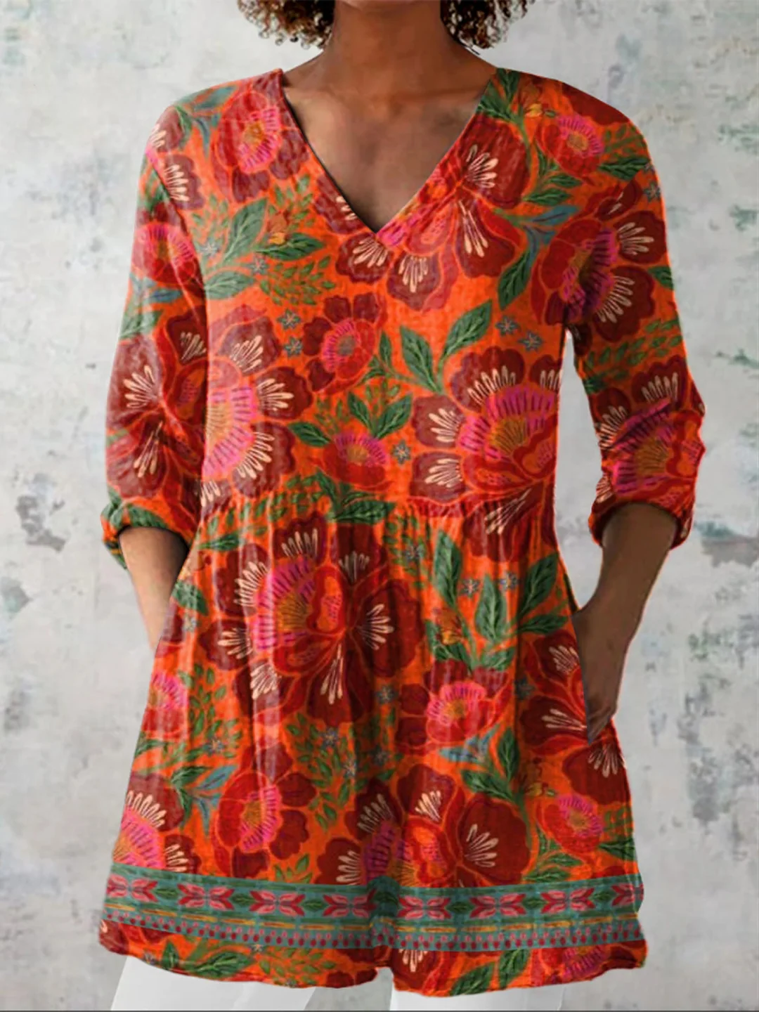 Kaia | Blusa larga con un estampado llamativo