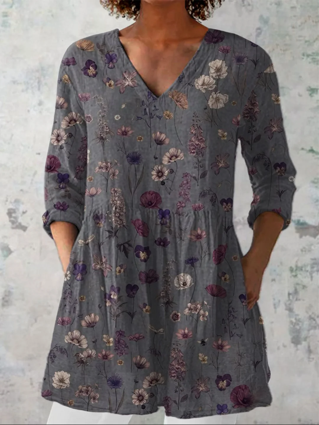 Kira | Blusa larga con un estampado llamativo