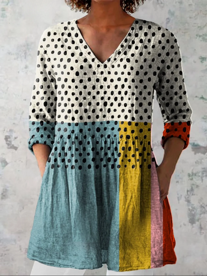 Nola | Blusa larga con un estampado llamativo Precio normal