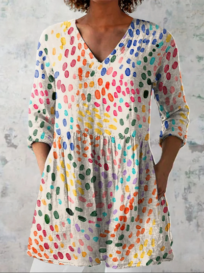 Noelle | Blusa larga con un estampado llamativo