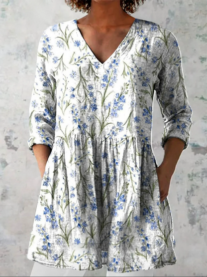 Brielle | Blusa larga con un estampado llamativo
