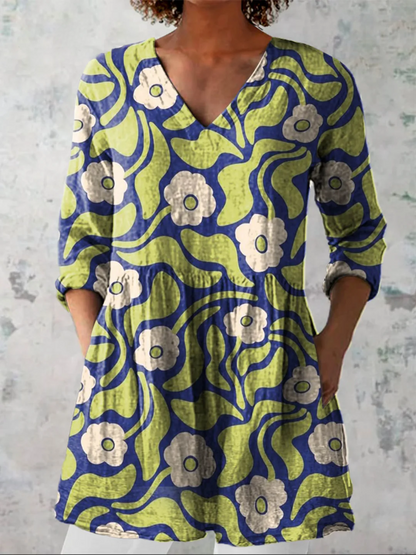 Talia | Blusa larga con un estampado llamativo