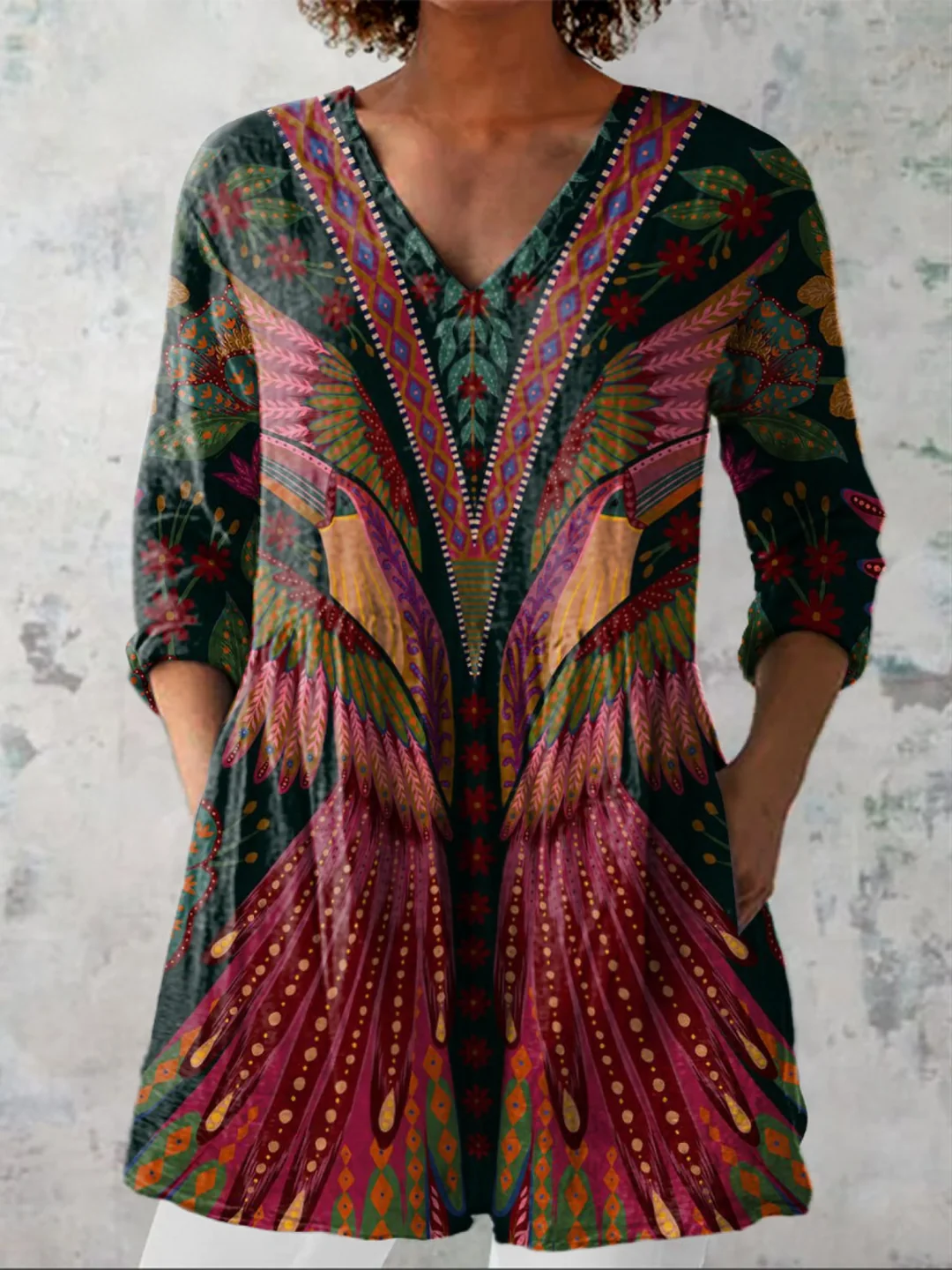 Mila | Blusa larga con un estampado llamativo